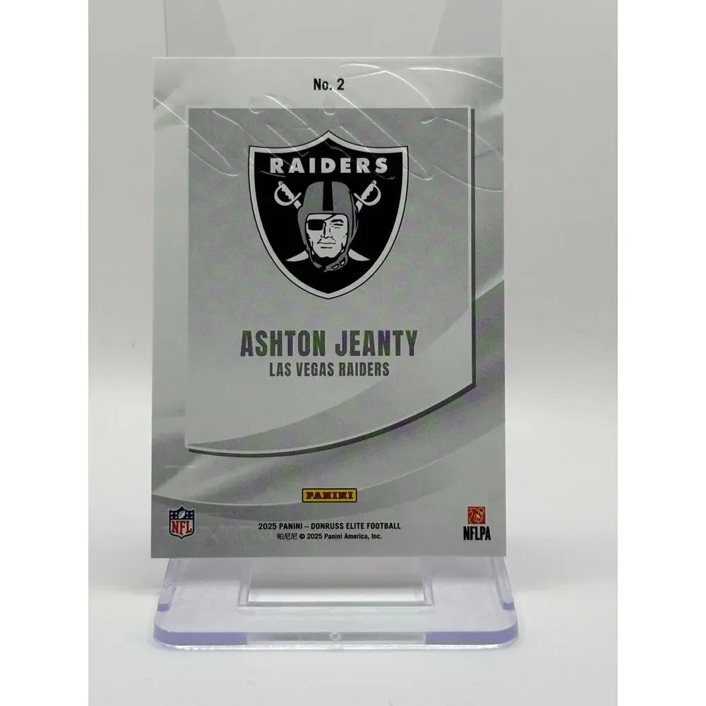 2025 Donruss Elite Ashton Jeanty Rookie Elitist Orange Refractor 119/199 Raiders